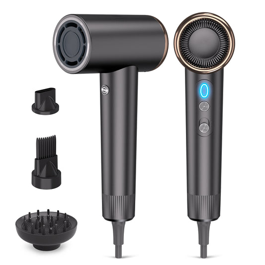 Mythsight StyleVibe High-Speed Ionic Hair Dryer with 3 Attachments 500 Million Negative Ions, Magnetic Diffuser & Nozzle, Comb, 4 Heat Modes, Fast Drying, Frizz Control for All Hair Types